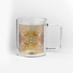 PSL Puodelis stiklinis 400ml, su 4 piešiniu