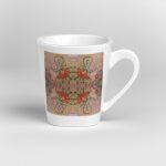 PKK keramikinis puodelis 330 ml, su 4 piešiniu